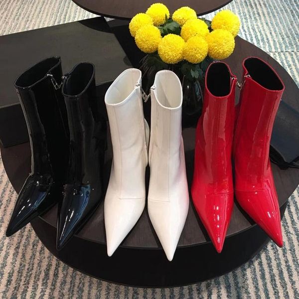 

2020 новый стиль для осени и зимы сапоги женские на высоком каблуке thin heeled краски совет ма динь xie boots, Black
