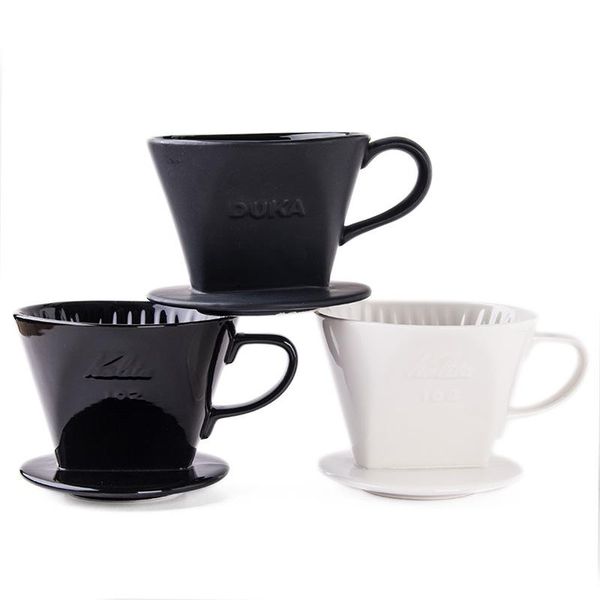 

101/102 Cone Coffee Dripper Ceramic Hand Drip Coffee Filter V60 Permanent Brewer Pour Over Maker Drip Filter