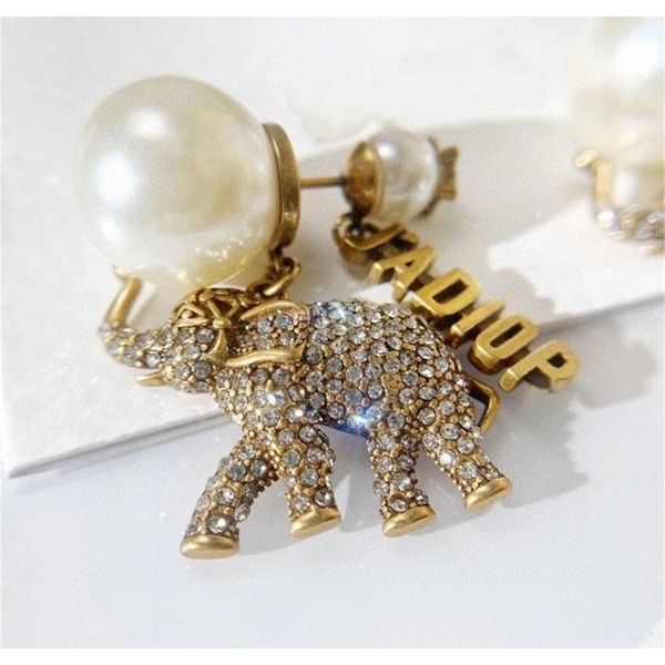 

86% off factory shopfashion new pearl single small full diamond, Golden