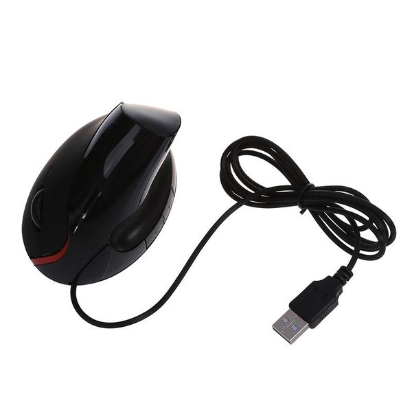 

mice usb mouse vertical ergonomic 1000 dpi led for pc computer black