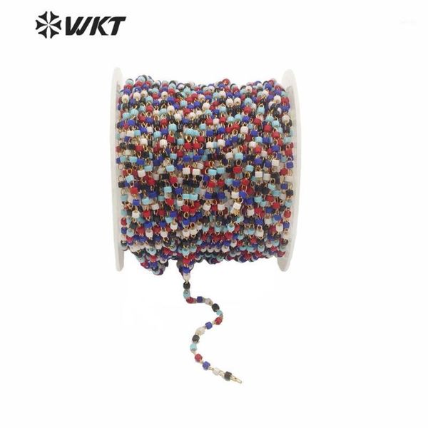 

wt-rbc150 handmade jewelry chain colorful miyuki beads new design chain women jewelry making 10 meters1, Silver