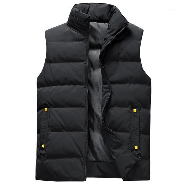 

2020 mens sleeveless vest winter men's warm vest jacket homme casual waistcoat chalecos para hombre 6xl 8xl1, Black;white