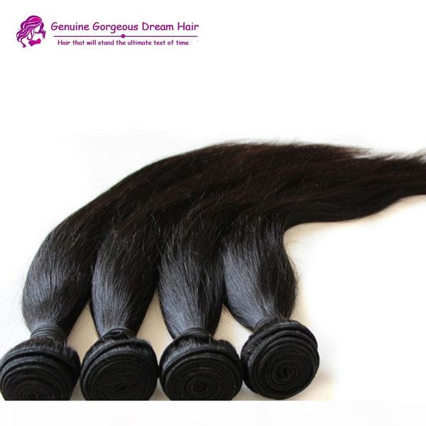 

100% unprocessed brazilian human hair wefts weave bundles peruvian malaysian indian cambodian human hair extensions weaves straight bundles, Black