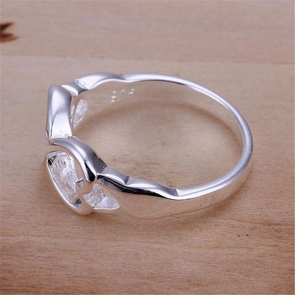

wholesale price for lady women listed silver color double cross ring jewelry cute gift r092 h bbymig