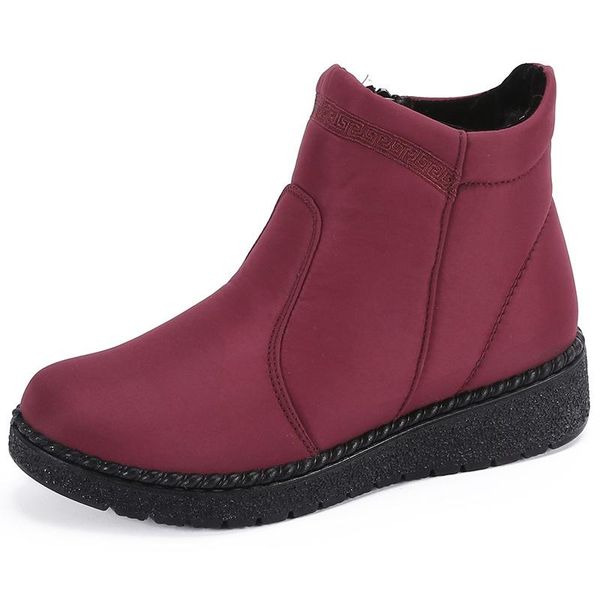 

boots shoes for woman styles female comfortable women's ankle non-slip plus size botas mujer, Black