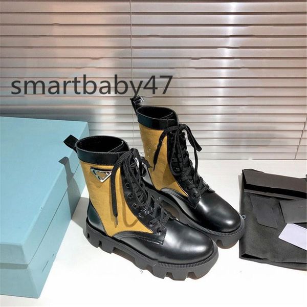 

2021new products fashion design women's shoes fashion british boots round toe martin boots patent leather thick bottom round toes size, Black