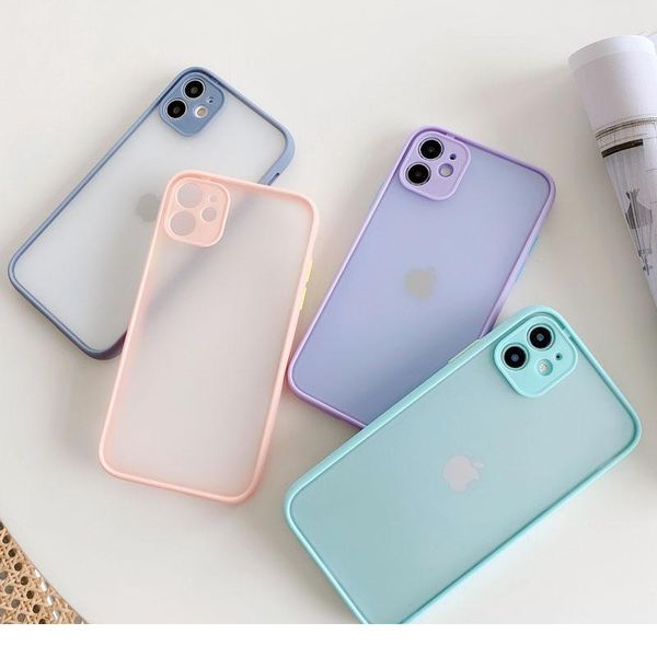 

sile matte bumper phone case for iphone 12 11 pro xr x xs max mini 6s 6 8 7 plus se2 tra bbyhtk