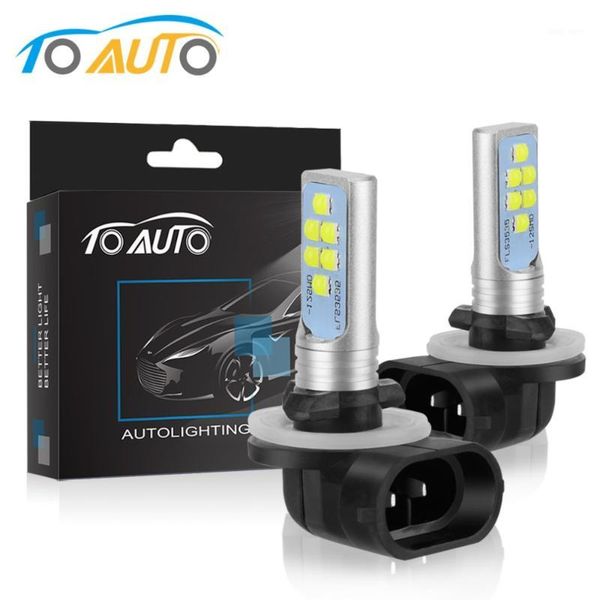

2pcs h27 led 880 881 bulb h27w led bulbs p13w psx26w 1400lm car fog light super bright auto lamp ls3535 chips 12v 24v 6000k1