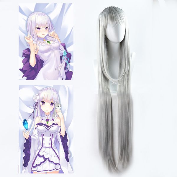

floating art from scratch emilia cos wig one meter long straight hair