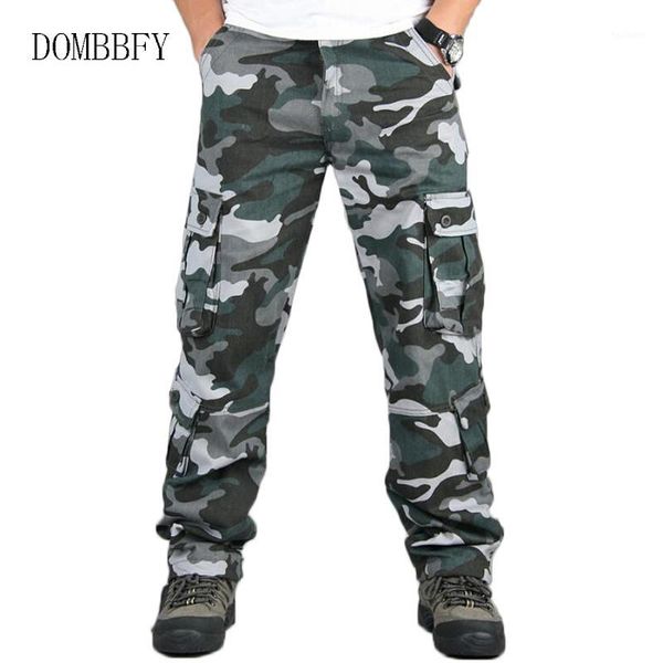 

camouflage cargo pants men casual camo loose cotton trousers hip hop joggers streetwear male multi-pocket tactical pant1, Black