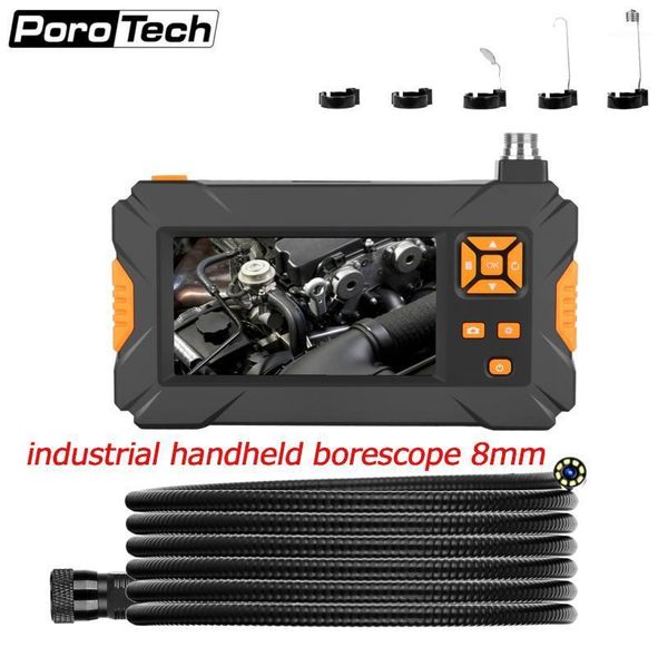 

cameras 8mm 1080p 2.0mp hd borescope camera ip67 waterproof 4.3 inch lcd screen snake video inspection with 8 led1