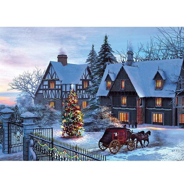 

rctown 1000pcs/set paper puzzles scenery puzzle for children pressure relief toys y200704