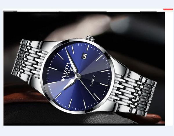 WLISTH мужские часы верхний бренд роскошные мужские часы деловые часы мужские кварцевые ультра тонкие наручные часы мужские часы Relogio Masculino