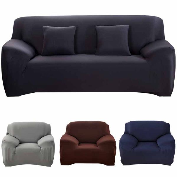 

sofa cover 19 colors solid color sofa slipcovers elastic sofa cushion covers washable couch cover for living room 1/2/3/4 seater