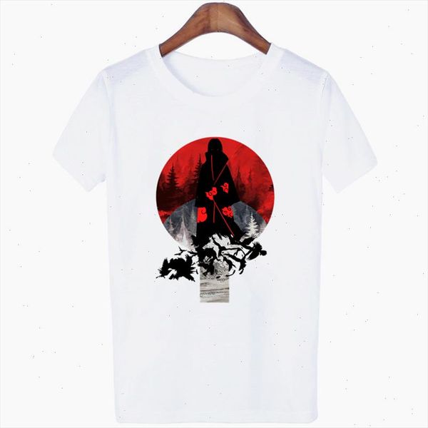 

naruto akatsuki naruto uchiha t shirt women female hip hop femme clothes tshirt funny harajuku summer casual t shirt streetwear, White