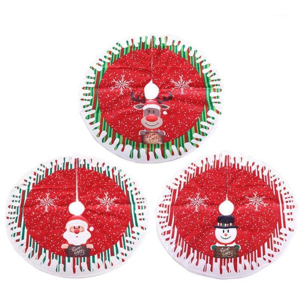 

christmas decorations 80/123cm tree skirt decorative non-woven fabric base floor mat cover home decor atmosphere decoration1