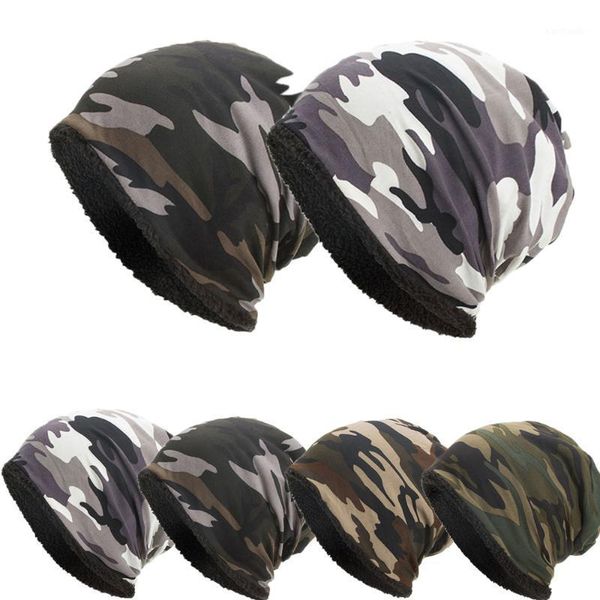 

camouflage caps warm winter wool ski caps beanie hats for men and women camo winter hat camo beanie hat1, Black