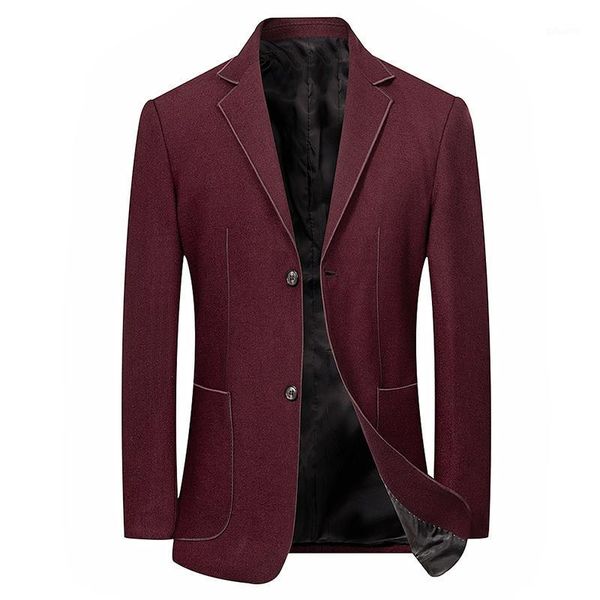 

korean style men clothing , mens suit collar wine red navy blue single breasted slim blazer coat , 3xl blazers for man1, White;black
