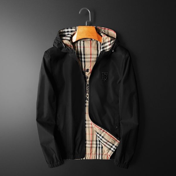 

2020 new european and american men's designer jacket zipper windbreaker long-sleeved jacket autumn and winter men, Black;brown