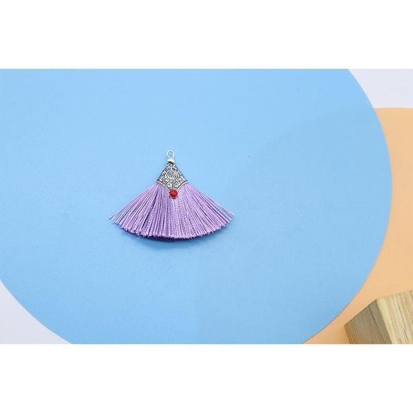 

2 10pcs metal caps silk tassel fringe pendant diy crafts material color tassels trim curtains decor earrings jewelry components h qylyso