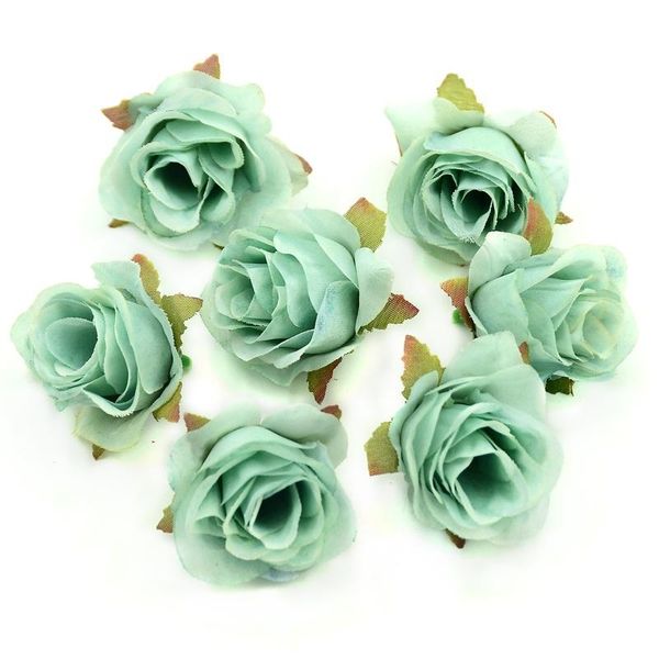 

50pcs silk artificial rose flower head scrapbooking flowers ball for wedding decoration scrapbooking wreath home accessories wmtikf