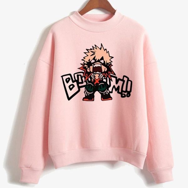 

my hero academia katsuki bakugo harajuku hoodies streetwear print sweatshirt hoodie for women and men, Black
