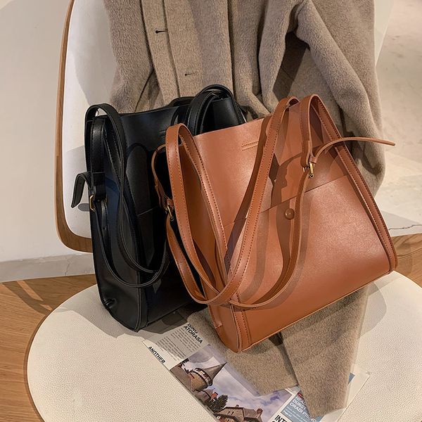 

hbp composite bag design pu leather womens crossbody bag 2020 winter women's handbags and purses lux solid color shoulder bag