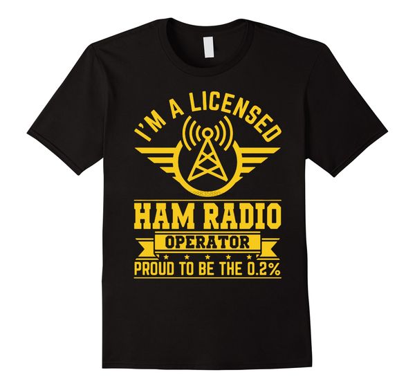 

funny t shirt men novelty women tshirt a licensed ham radio operator t-shirt sport hooded sweatshirt hoodie