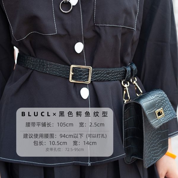 

новый шаблон крокодила pu женщины талия модно и versatileand thesmall может быть использован в качестве съемной сумки работает мешок работае, Black;brown