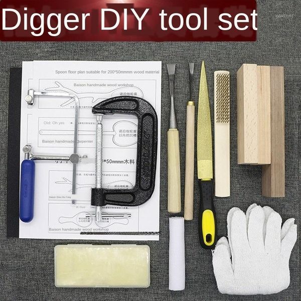 

10pc/set novice tool set woodworking carving knife woodworking carving hand-made tool scoop diy set1