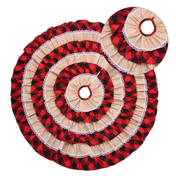 

1pc рождественская елка юбка вязаная плед xmas tree skirt фартук ковер xmas декоративные реквизит фартук пола украшения