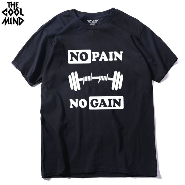

cr0113a никакой боли нет усиления печати мужчин tshirt вскользь о-шеи мужчину мышцы тела здания тенниски хладнокровия не мужской майка спорт