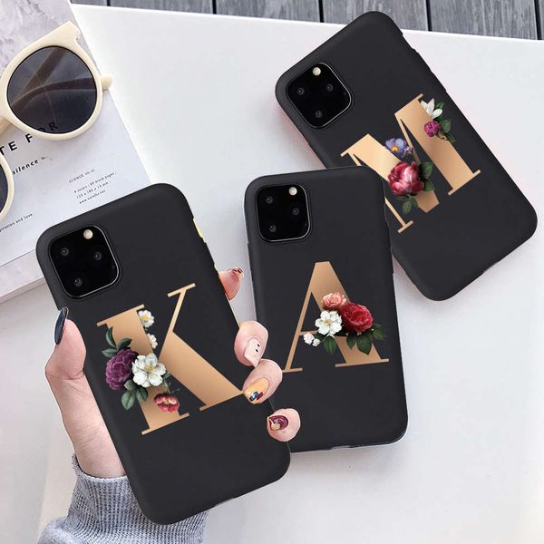 

custom name flower front envelope vip 12 case soft tpu for vip 11 pro max 6s 678 plus xr x xs se 2020 cover