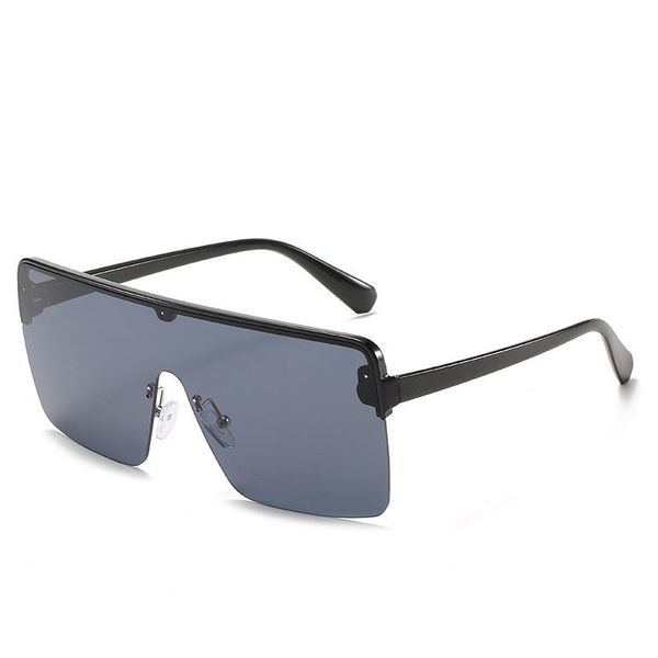 

49167 крупногабаритные один объектив goggle полурамка солнцезащитные очки мужчины женщины моды оттенки uv400 vintage очки sqclbr bdehair