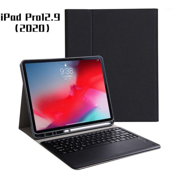 

for 12.9 inch 2020 case with bluetooth keyboard pencil holder rotary backlit tablet protective cover1