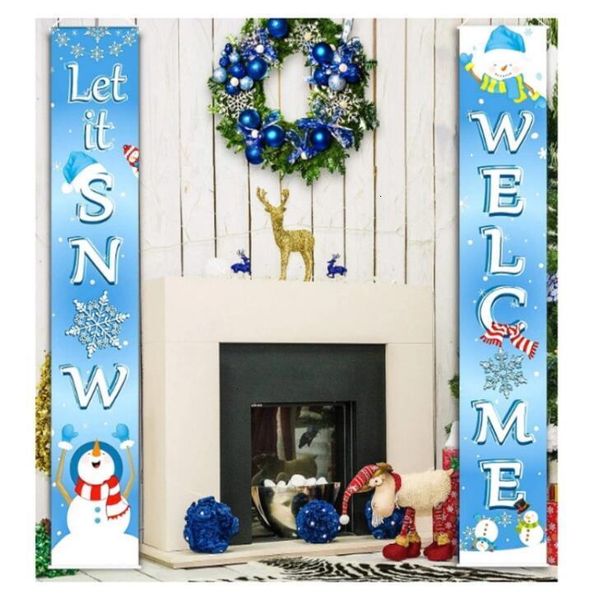 

door flag banner wall pendants hanging couplet couplets christmas supplies outdoor garden party decoration owd1076 zq5f