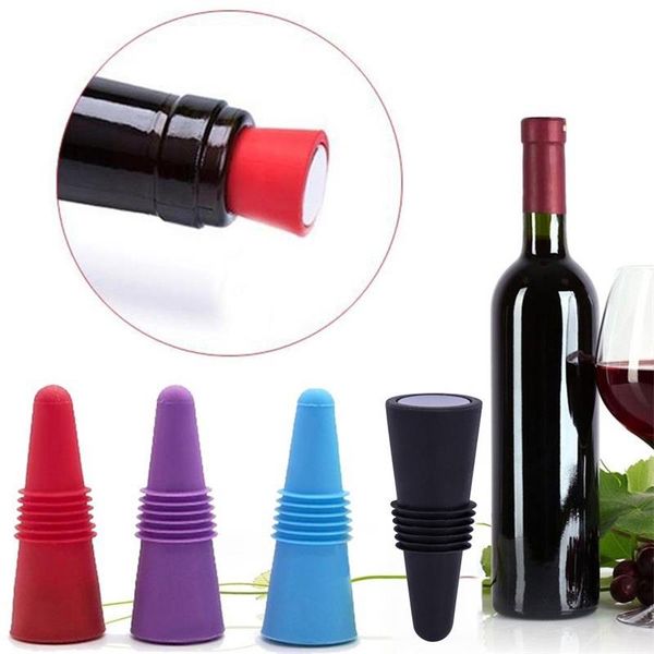 Tappo per bottiglia in silicone riutilizzabile per vino rosso Champagne bevande birra birra cono coperchio sigillatura Top Cover Barware Bar Strumenti