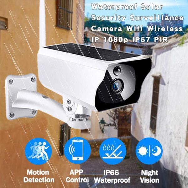 

smart camera security solar powered wifi ip camera 1080p tuya outdoor ip65 charging battery wireless security surveillance