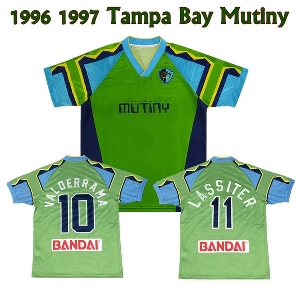 

1996 1997 tampa bay mutiny retro soccer jersey 96 97 mutiny home valderrama hejduk lassiter vintage classic football shirt, Black;yellow