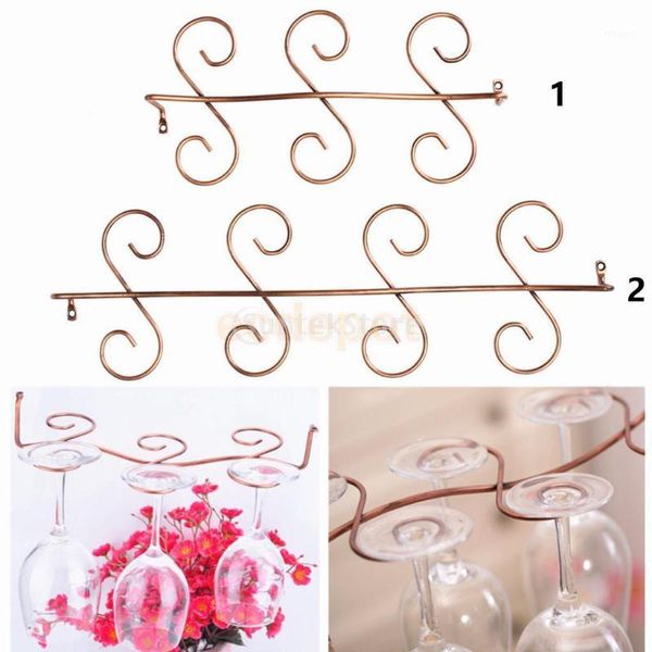 

retro red wine glass rack holder stemware goblet glbumm storage rack 6/8-glass hanging wine1
