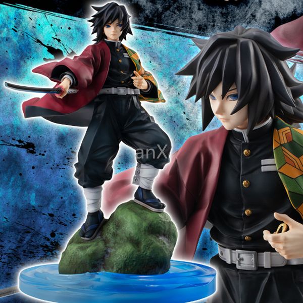 

anime demon 23cm kimetsu no figurine slayer yaiba figure tomioka giyuu pvc action figure toy model toy kids christmas gifts