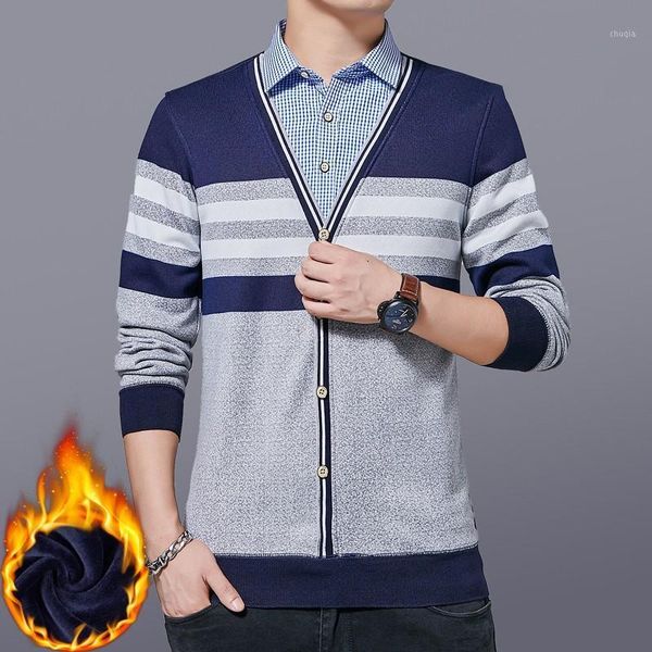 

2020 new fashion brand sweater mens pullover striped slim fit jumpers knitred woolen autumn korean style casual two piece1, White;black