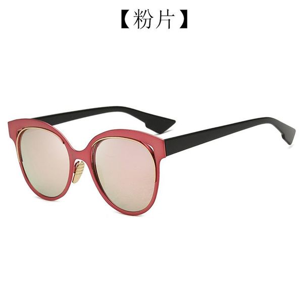 

sunglasses personality lady metal womens red vintage sun glasses for men goggles, White;black