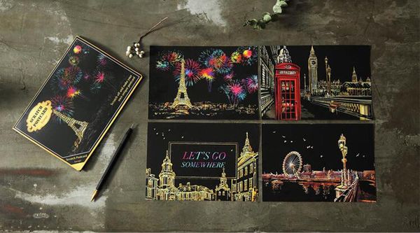

4pcs set magic colorful scratch art painting paper with drawing kids toy painting education kid gifts painting scratch toy zxh sqcukb