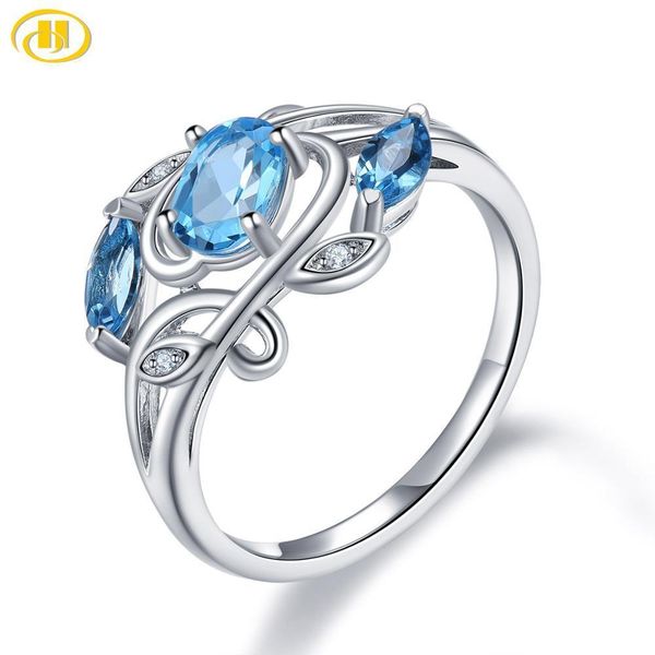 

hutang z silver ring, natural blue gemstone 925 sterling silver vintage rings, fine jewelry for women's gift, new arrival 201006, Golden;silver