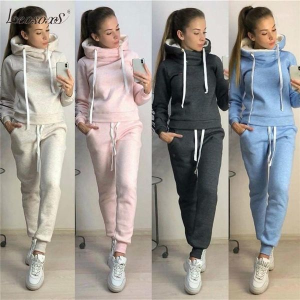 

2 piece set women winter plus size female set tracksuit black casual outfits for women elegant fashion pants sets hooded sweater1, Gray