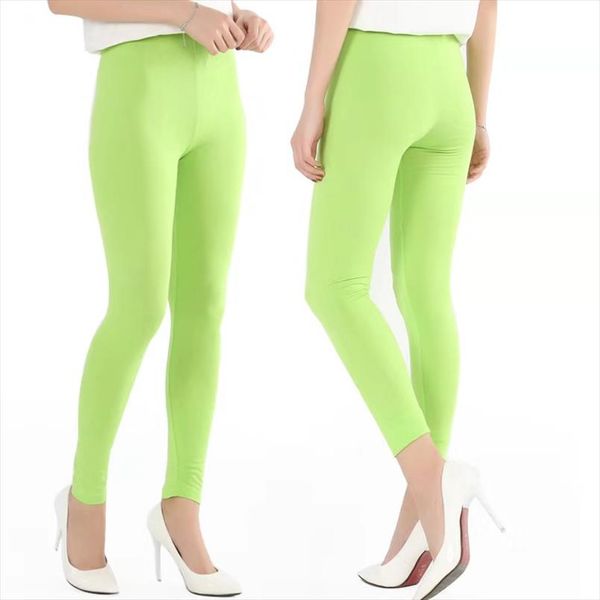 

7xl nine points leggings plus fertilizer  modal thin section was thin elastic nine points pants fat people  leggings, Black
