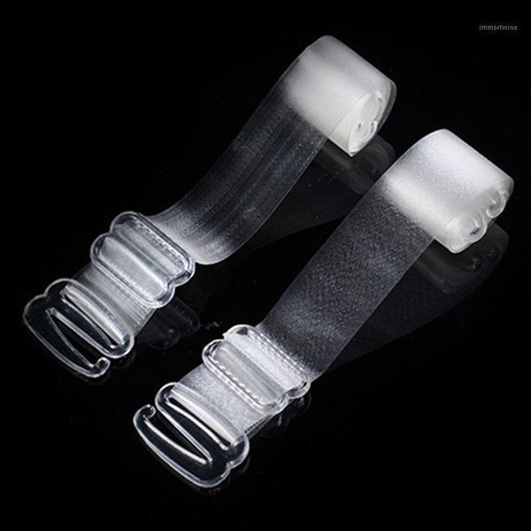 

1cm wide women plastic buckle bra straps adjustable invisible bra strap elastic non slip shoulder belt breast accessories1, Black;white
