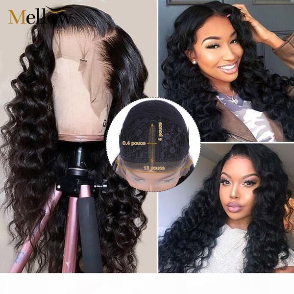 

loose deep wave lace part wigs 100% human hair deep wave lace frontal wig pre-plucked brazilian human hair wigs for woman, Black;brown