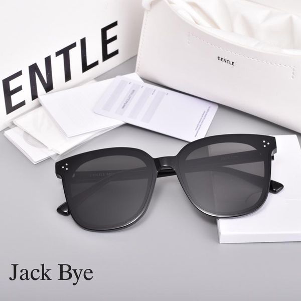 

sunglasses brand acetate leisure travel polarized korea square uv400 jack gentle women bye gm lens men qkajo, White;black